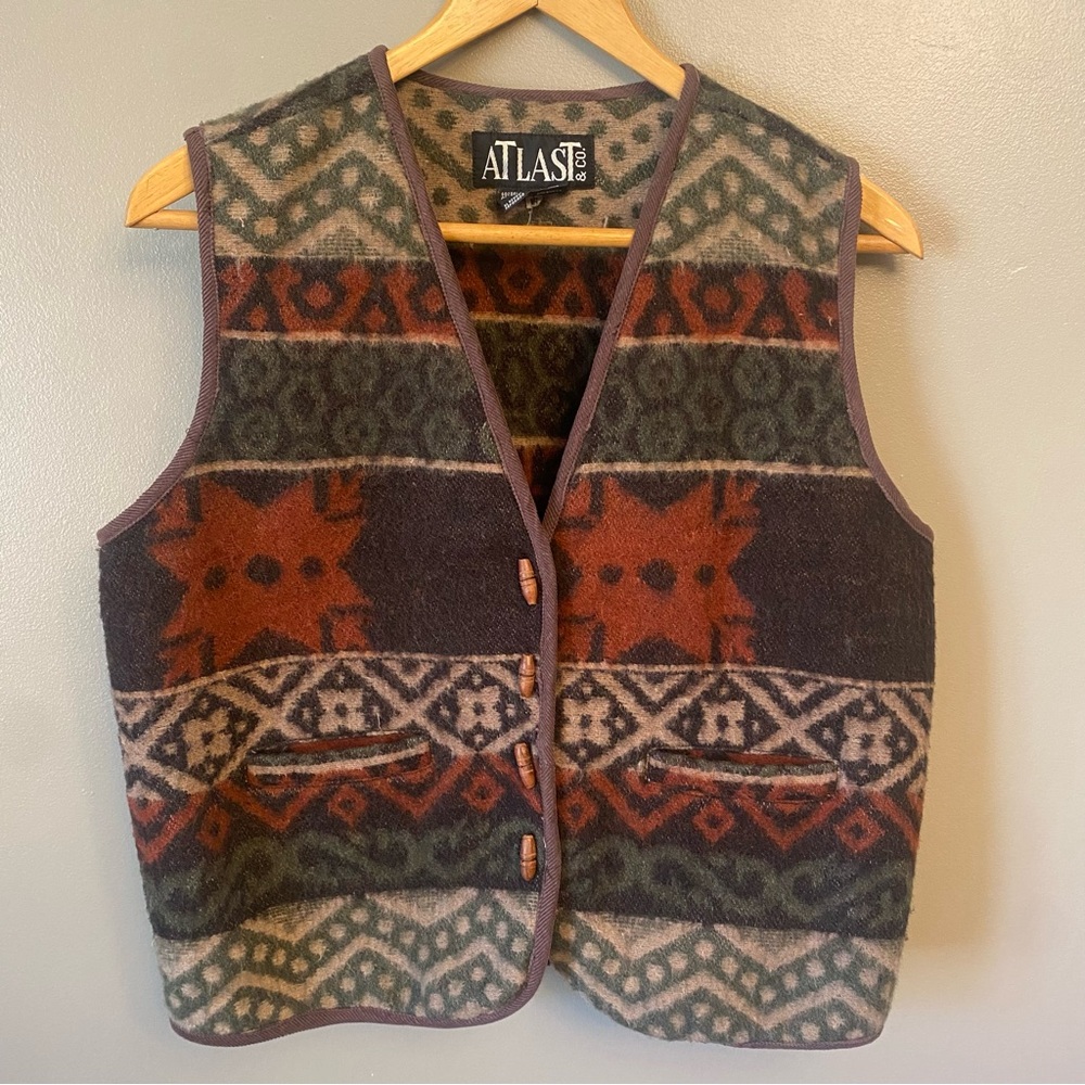 Vintage Southwest Wool Vest